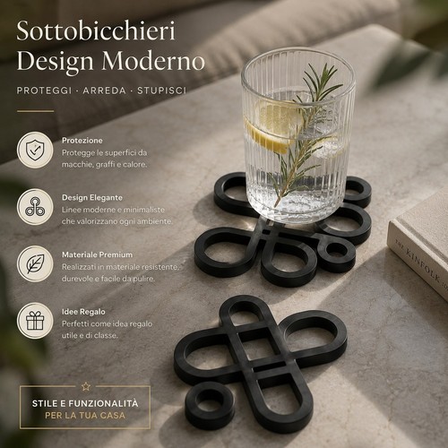 Sottobicchieri design - sottobicchieri,